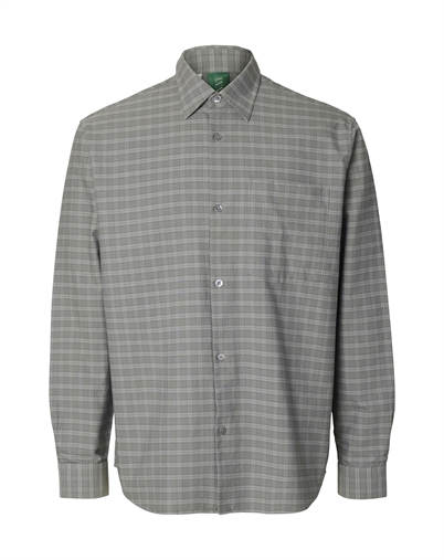 ANNARR - ANRaslund Mix Oxford Hemd - Chiseled Stone/Grey